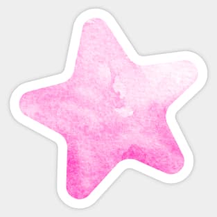 pink star Sticker